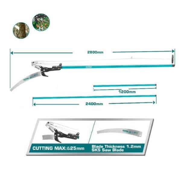 SCIE À PERCHE EXTENSIBLE TOTALE ET SÉCATEUR (THEPS25281) – Image 4